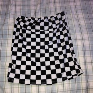 Checkered tube top